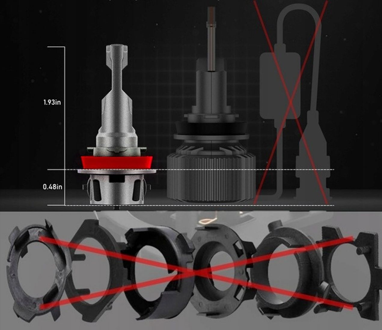 Żarówka LED MAGALL X PRO emituje jasne białe światło o barwie 5500K zapewniające doskonałą widoczność.